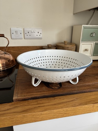 Retro style enamel - enamel, colander