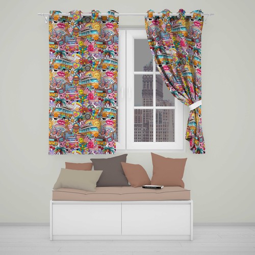 Blackout eyelet curtains - eyelet,