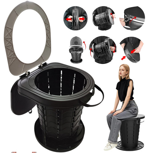 Portable folding toilet car - folding,