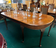Antique Metamorphic Georgian Walnut Dining Table, Console Table Ends Seats 10.