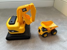 CAT yellow Backhoe Excavator