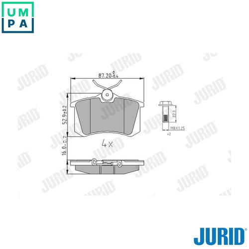Brake pad set - disc,