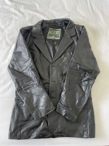 Vintage leather blazer men - leather, men’s