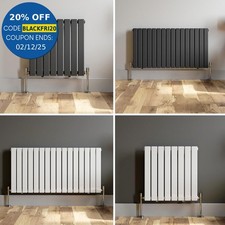 Horizontal Flat Panel Column Designer Radiator Central Heating Anthracite White