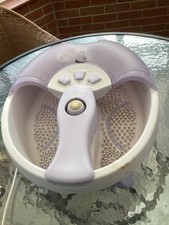 Foot Spa. Scholl. Cleans Pampers Beautifies Revitalises Feet