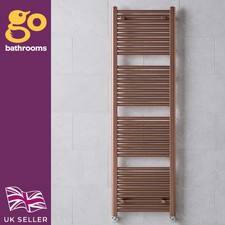 Bronze Bathroom Heated Towel Rail Radiator Copper Straight Ladder Rad 1800x600