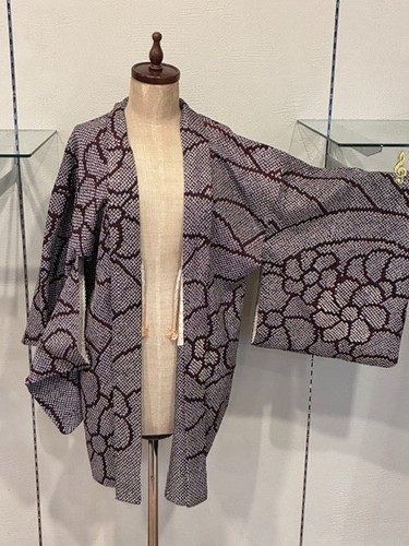 Vintage japanese silk shibori - japanese,