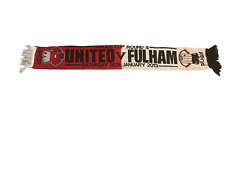 MANCHESTER UNITED V FULHAM FOOTBALL SCARF