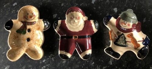 Antique christmas plates set - christmas,