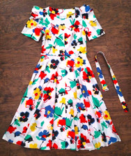 Vintage 80s midi dress by