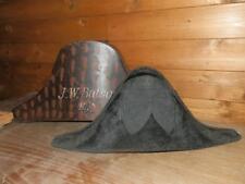 Royal Navy Marines, late 19th century bicorn cocked hat with original tin hatbox