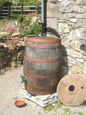 WHISKEY 40 GALLON OAK BARREL - IDEAL GARDEN ALLOTMENT WATER BUTT - WATERTIGHT!!