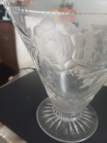 Conical cut glass - cut,