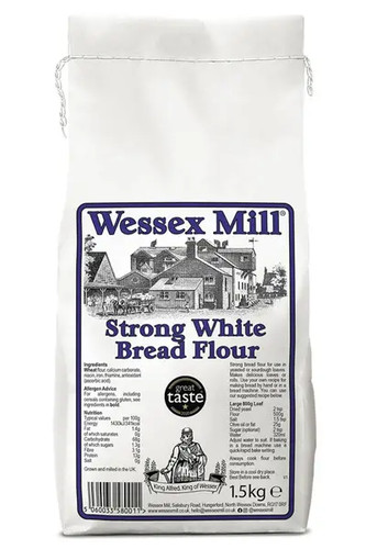 Strong white bread flour 5kg - strong, 1.5kg