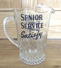 Vintage Glass Water Jug Senior