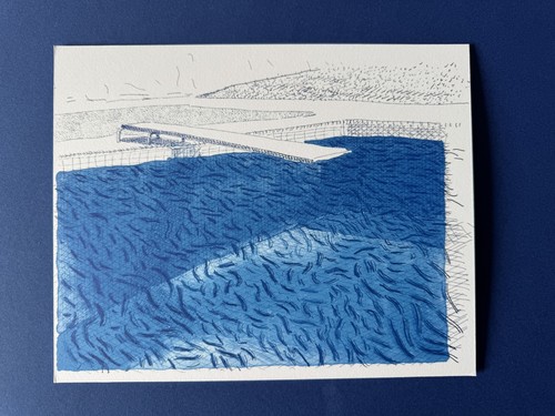 David hockney water made - david,