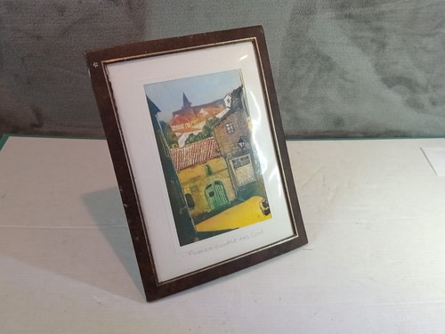 Vintage cardboard framed print - vintage,