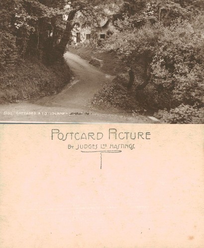 Vintage postcard cottages at - postcard,