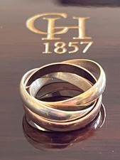 Gold ring 9 carat yellow white