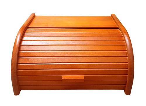 Orange wooden bread - wooden, bin