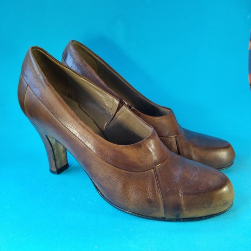 Anyi antique brown leather - antique,