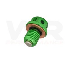 Engine Oil Sump Drain Bolt Green for Kawasaki ER6N 2005-2017