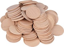100Pcs Wood Slices Unfinished
