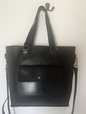 Beautiful black leather tote