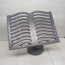 Vintage Recipe Book stand,  Black Cast Iron Adjustable 