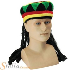 Adult Mens Jamaican Rasta Hat