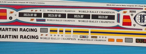 Decal lancia delta - 1/18,