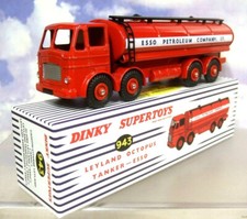 NOREV FOR ATLAS DIECAST DINKY TOYS LEYLAND OCTOPUS PETROL FUEL TANKER ESSO #943