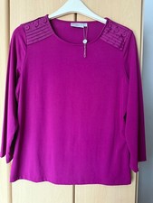 Country Casuals ladies cerise top size M