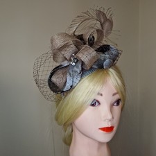 John Charles Fascinator Beige