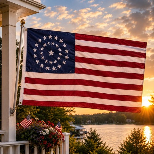 Kansas statehood union flag - kansas,