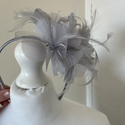 Fascinator silver grey - silver,