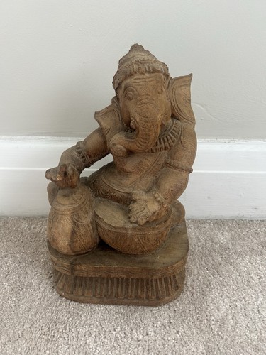 Antique hand carved wooden - carved,