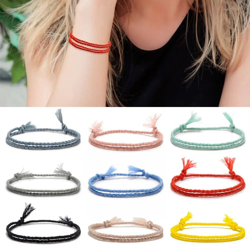 Multicolour braided string - multicolour,