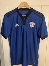 Cardiff City 2021/22 Adidas Sponsor Less Home Shirt (Medium)