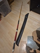 Vintage pot black 4 piece snooker , pool cue .