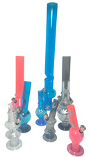 Acrylic Mini Water Bong Pipe RASTA & Plain Colour, Hookah Smoking Pipe UK FAST-D