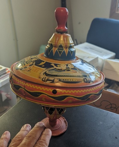 Lbz choral tin spinning top - spinning,