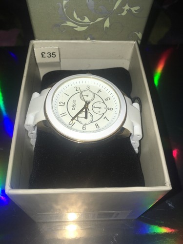 Ladies white and gold oasis - gold,