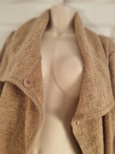 Women coat beige long - long, paul