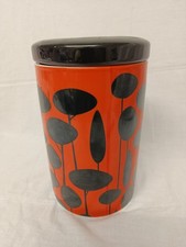 Retro Orange and Black Boots Company  Cookie Biscuit Jar 