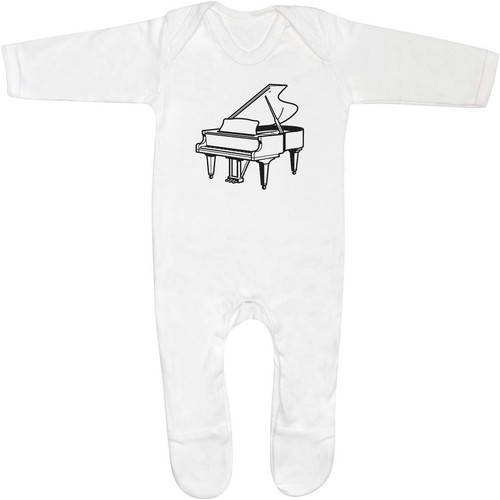 Grand piano baby romper - piano',
