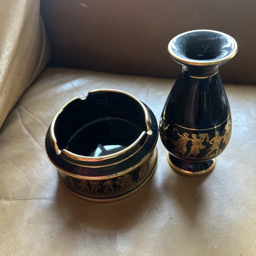 Greek pottery ashtrays - ashtrays, &