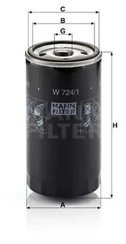 Oil filter spin w - filter, spin-on
