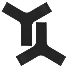 1 Pair Foot Fin Grippers Straps Swimming Snorkeling Diving, Black XXS (34-35)