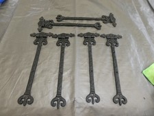 cast iron t hinges 30cm long very good condition